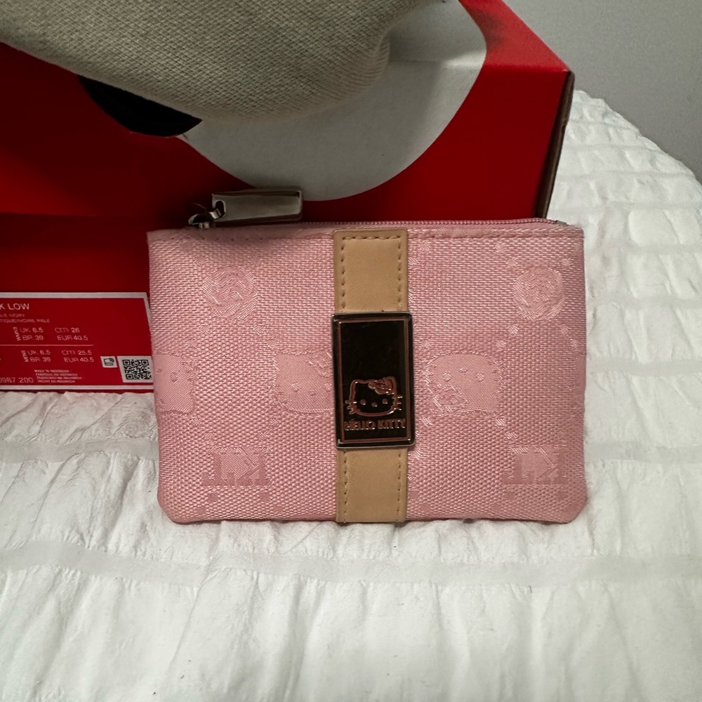 Hello Kitty Monogram Pink Wallet Pouch